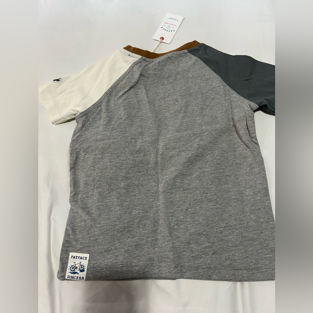 Fat Face Color Block Raglan tee NWT - Picture 6 of 7